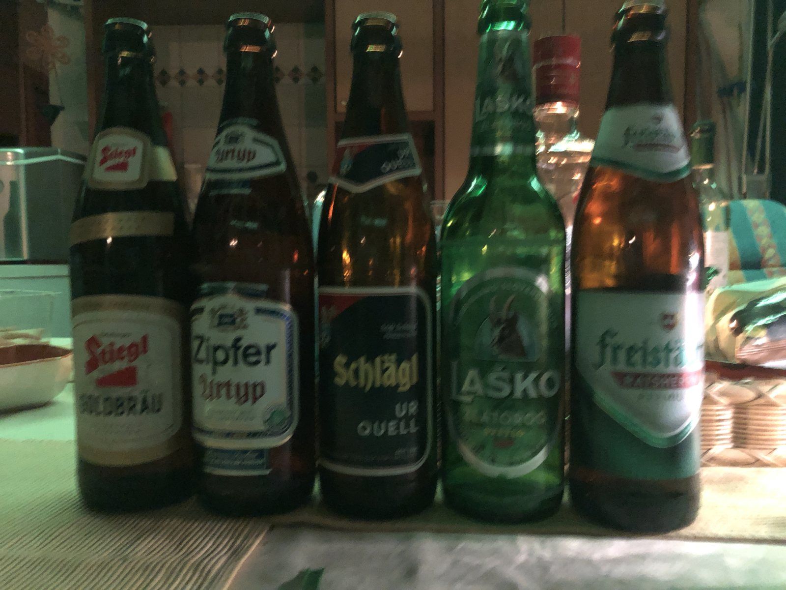 Stiegl Goldbräu, Zipfer Urtyp, Schlägl Urquell, Laško, Freistädter Ratsherrn – Linz