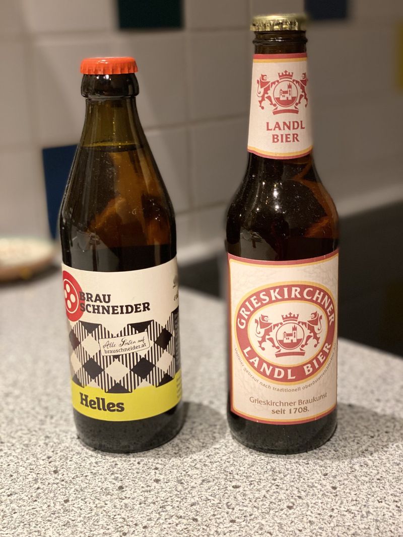 Brau Schneider Helles, Grieskirchner Landl Bier – Linz