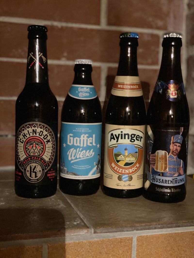Chinook, Gaffel Wiess, Ayinger Weizenbock, Husarentrunk – Linz