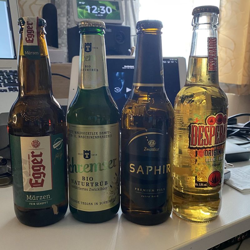Egger Märzen, Schremser Bio Naturtrüb, Zwettler Saphir, Desperados – Linz