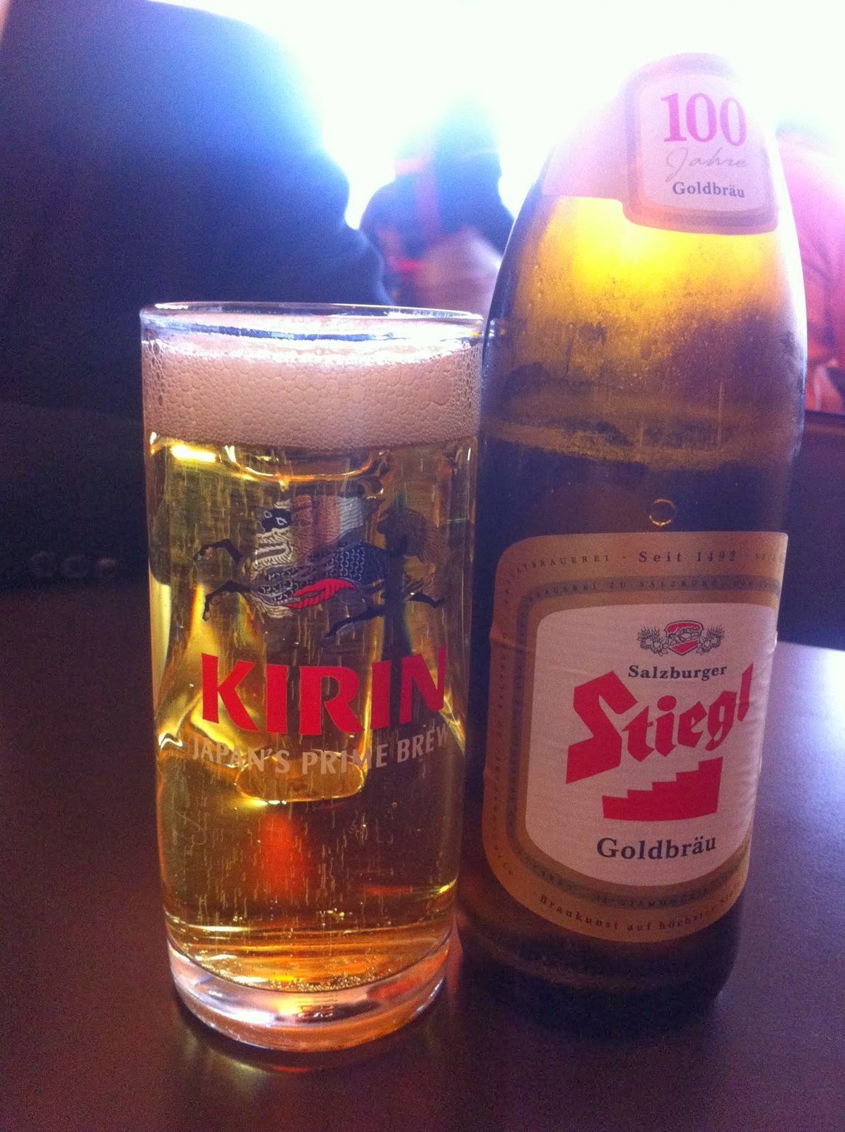 Kirin Ichiban, Stiegl Goldbräu – Wien