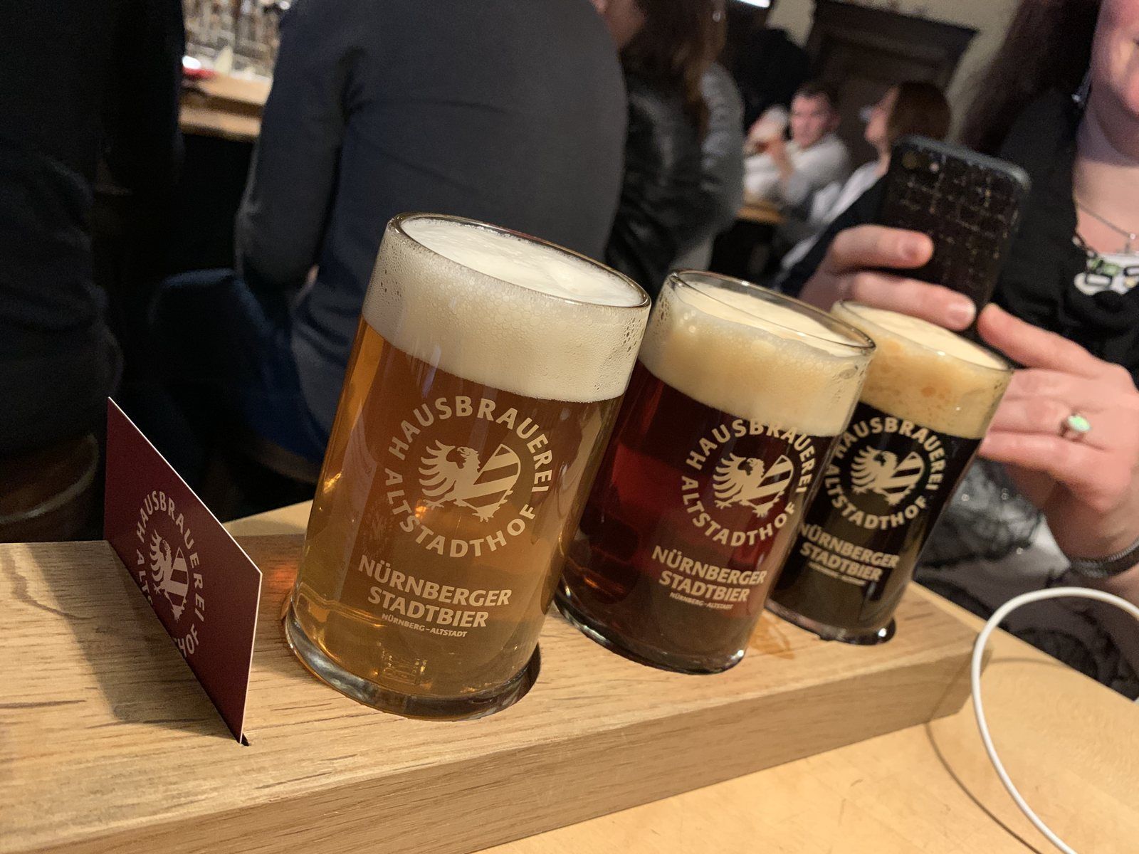 Hausbrauerei Altstadthof – tasting board – Nuremberg