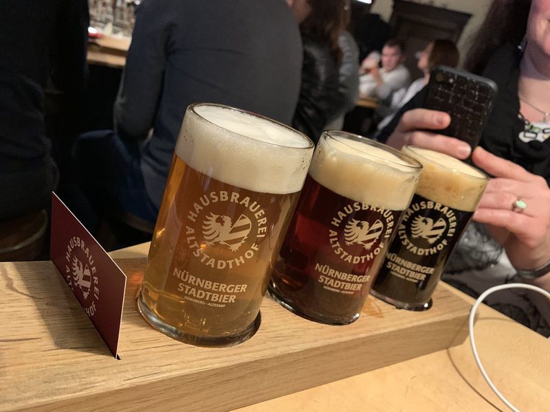 Hausbrauerei Altstadthof – tasting board – Nuremberg